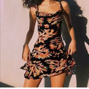 Rat & Boa 'Soleil' mulberry silk mini dress. Size Xs (best fit Au6-8)